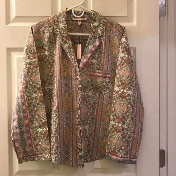 💖Shirt ONLY💖 Victoria Secret Pajama Sleep Shirt - Picture 1 of 5